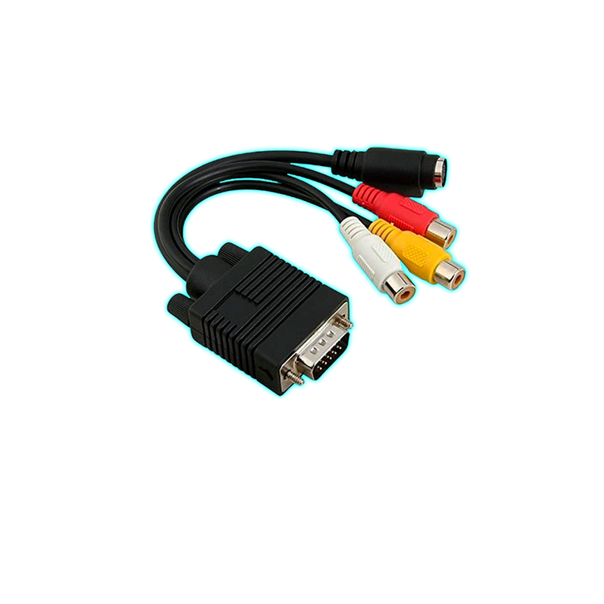 ADAPTADOR VGA A RCA X3 + S-VIDEO