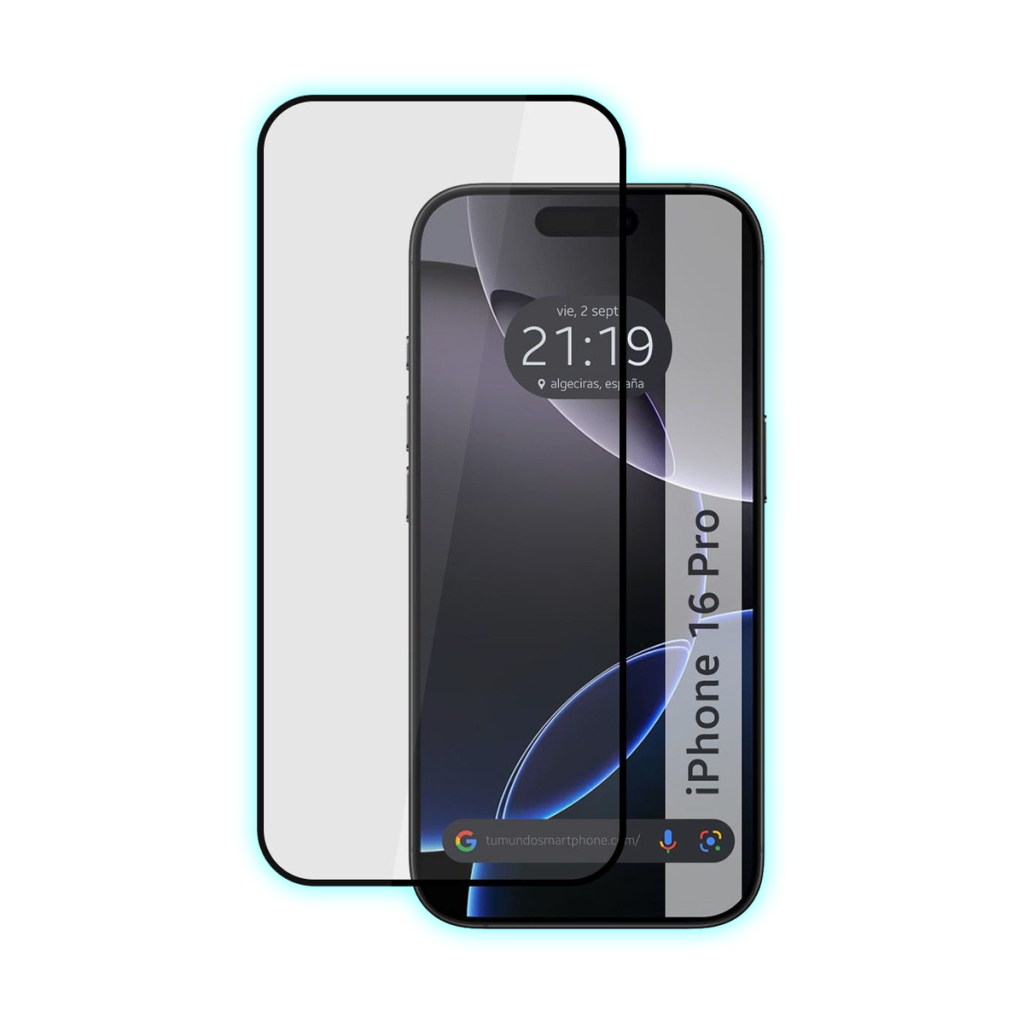 ANTISHOCK PARA IPHONE 16 5D/CON MARCO NEGRO