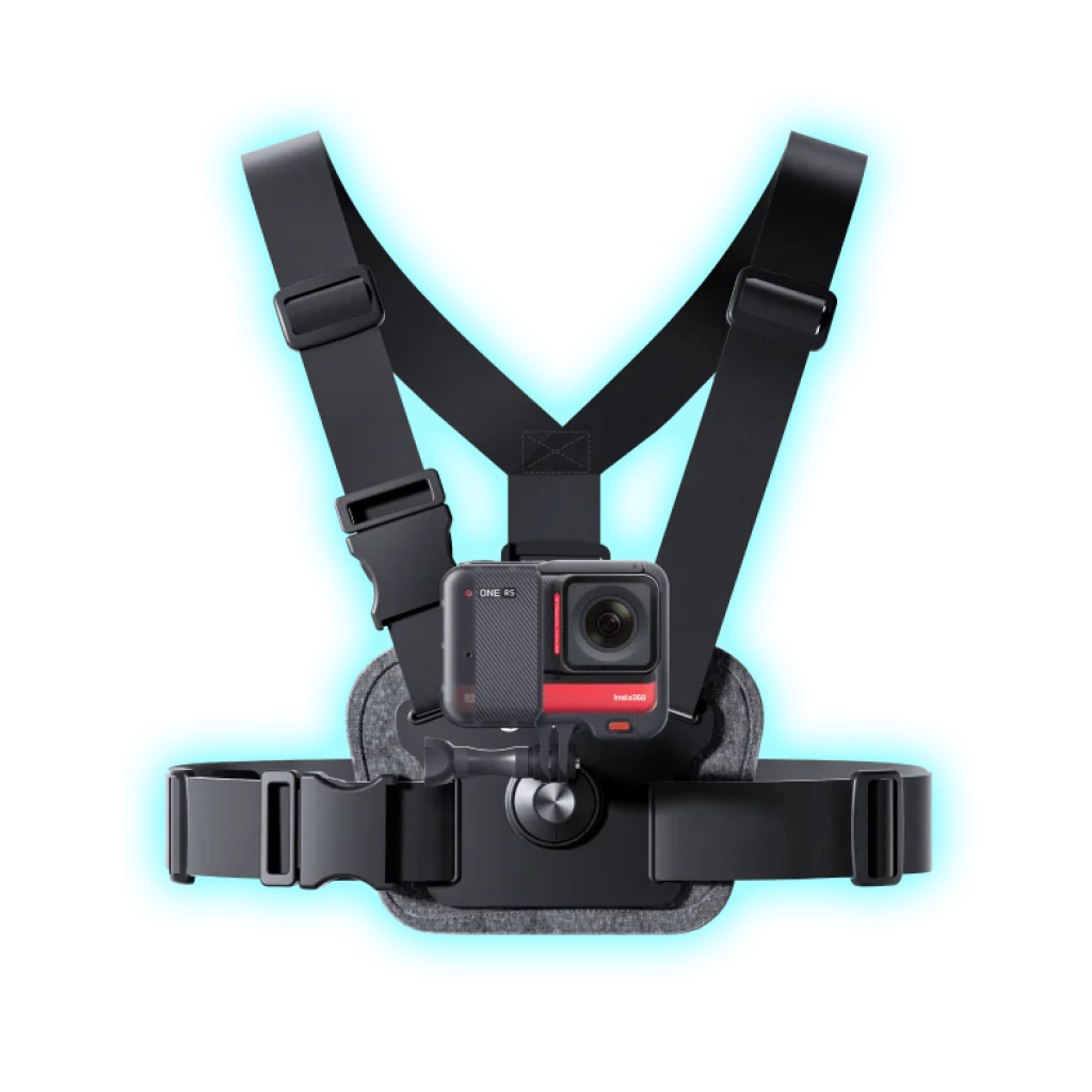 ARNES DE CINTURON PARA PECHO CON MONTAJE PARA TELEFONO Y GOPRO 360°