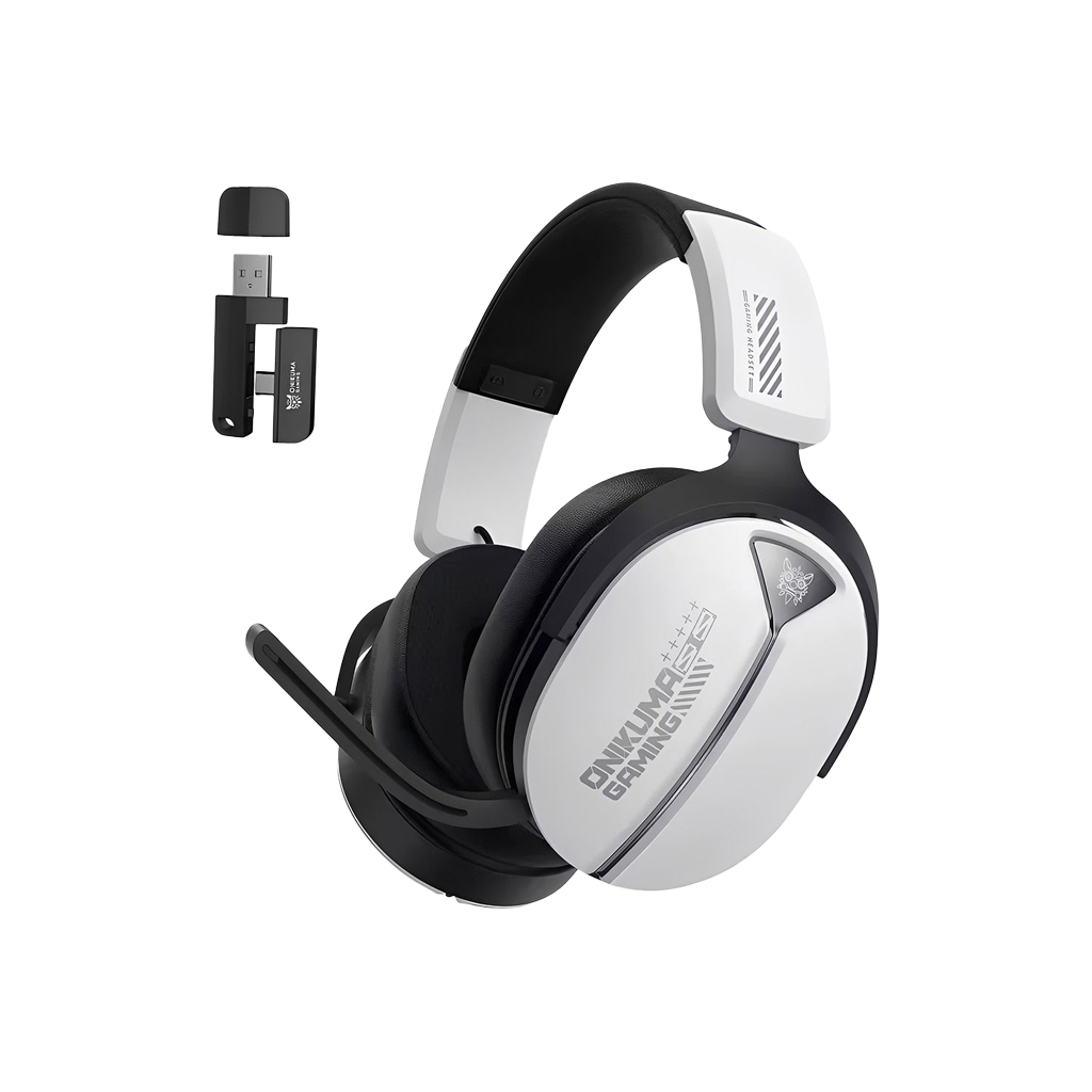 AURICULAR GAMER ONIKUMA GT887 CON MICROFONO TRI-MODE WHITE