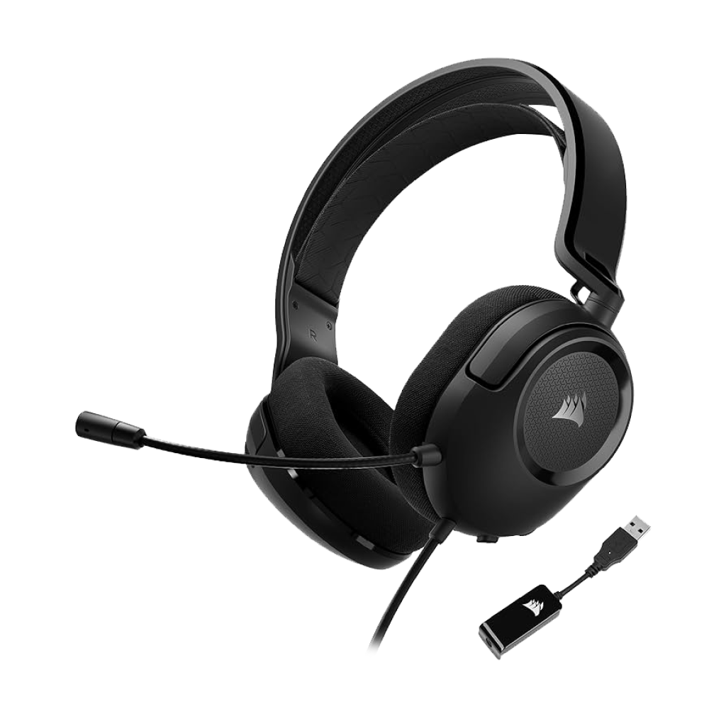 AURICULAR GAMING CORSAIR HS35 SURROUND V2/3.5MM/USB/NEGRO/CA-9011386-NA