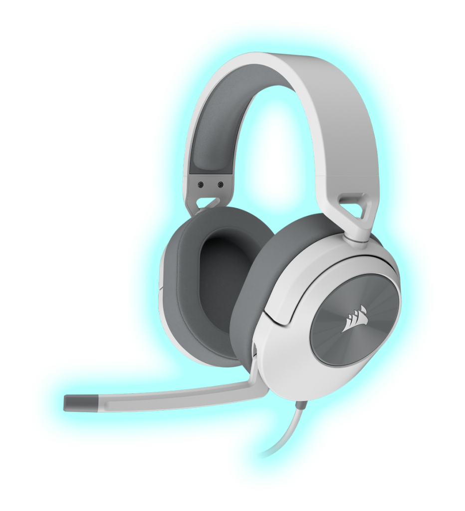 AURICULAR GAMING CORSAIR HS55 STEREO/3.5MM/ BLANCO/CA-9011261-NA