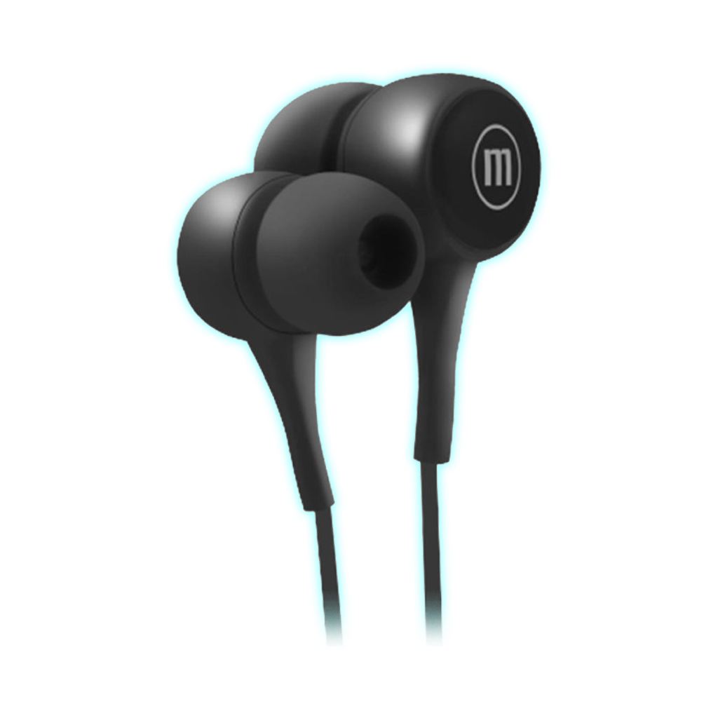AURICULAR MAXELL EARBUD/CON MICROFONO/JACK 3.5MM/NEGRO