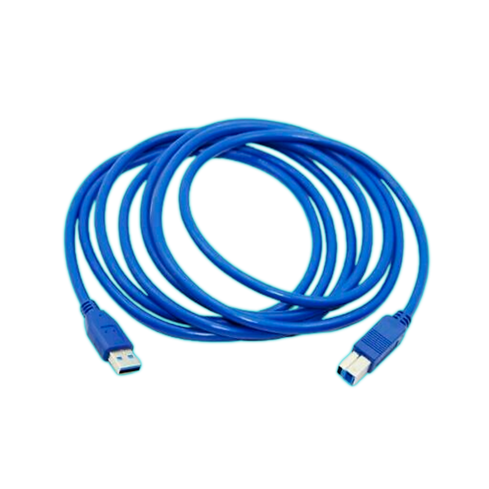 Cable Para Impresora Escaner USB 2.0 1.5 Metros Siliconado Azul