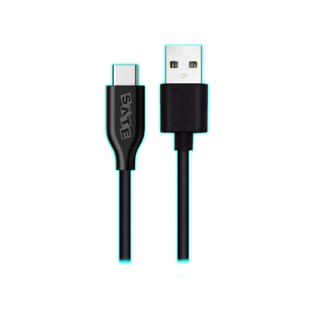 CABLE USB A TO USB C 2M 3.0 NEGRO 5GPS FAST CHAR. SATE AL-AC2