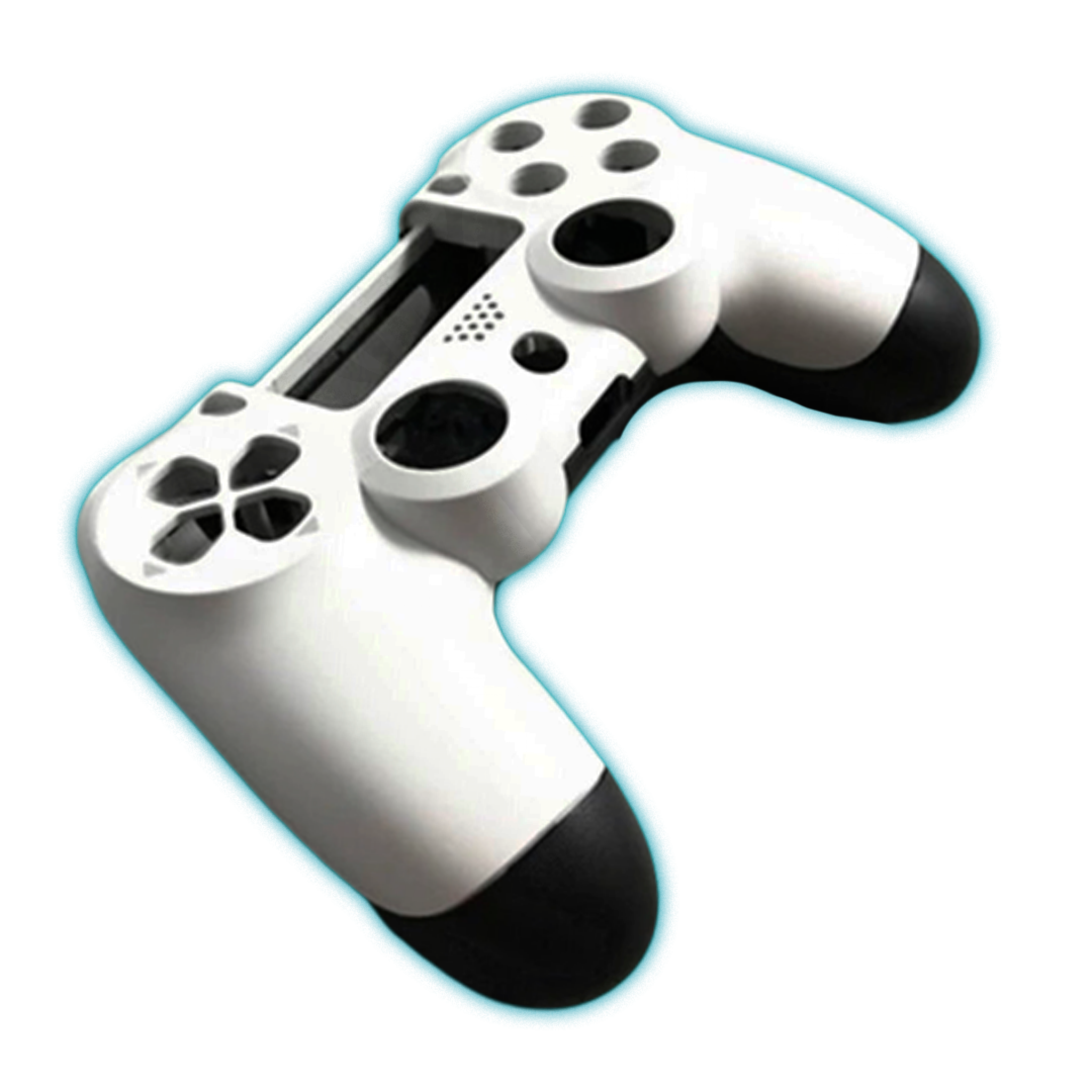 CARCASA PARA CONTROL PS4 V1 BLACK/WHITE