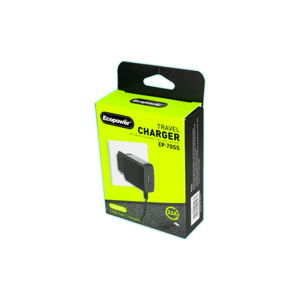 CARGADOR ECOPOWER EP-7055 2.1A 1-USB / V8