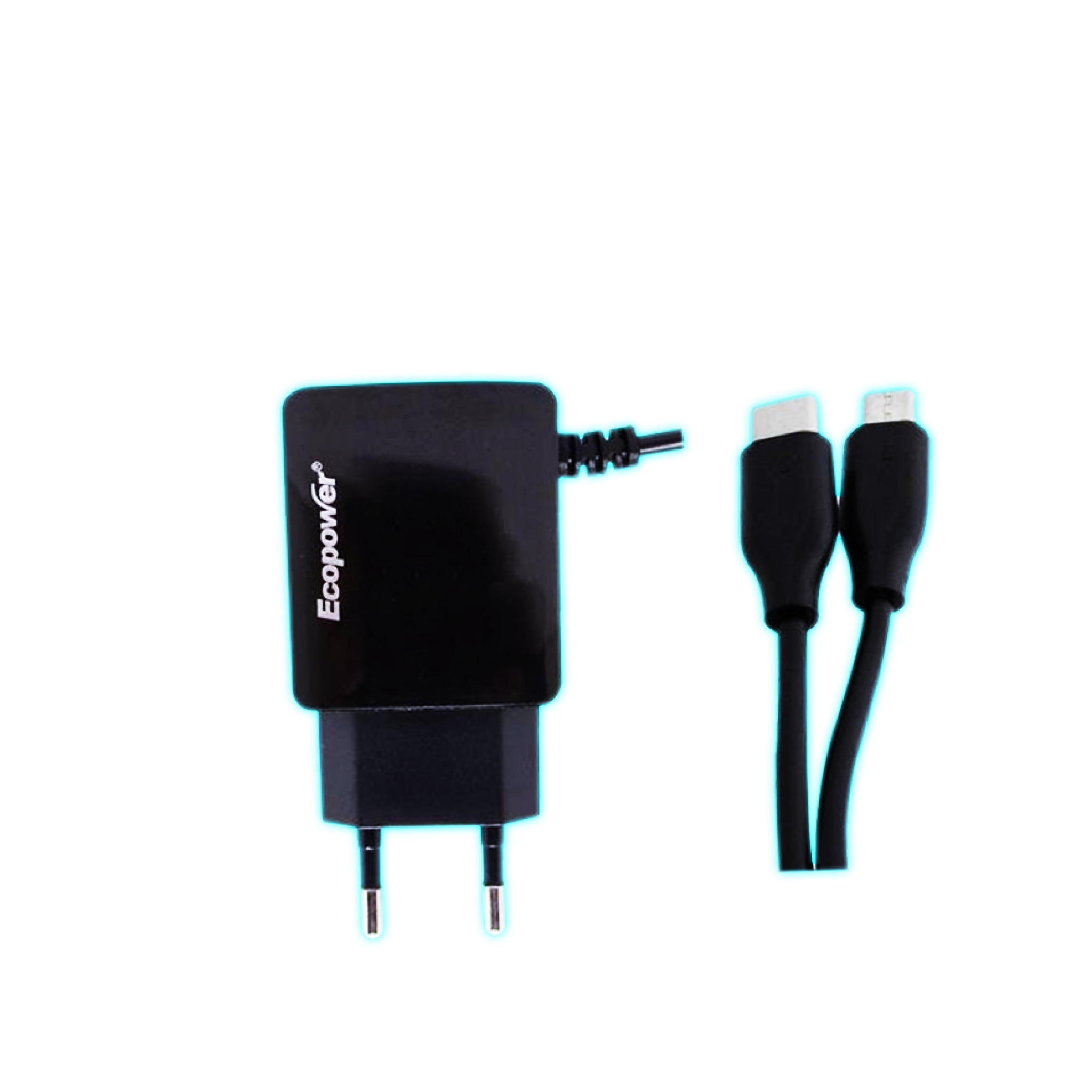 CARGADOR ECOPOWER EP-7068 2A DOBLE PUNTA V8+TIPOC