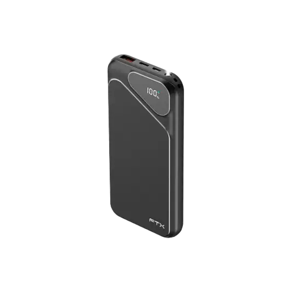 CARGADOR PORTATIL FTX/10000MAH/NEGRO/FTXPB-10LCD-BK