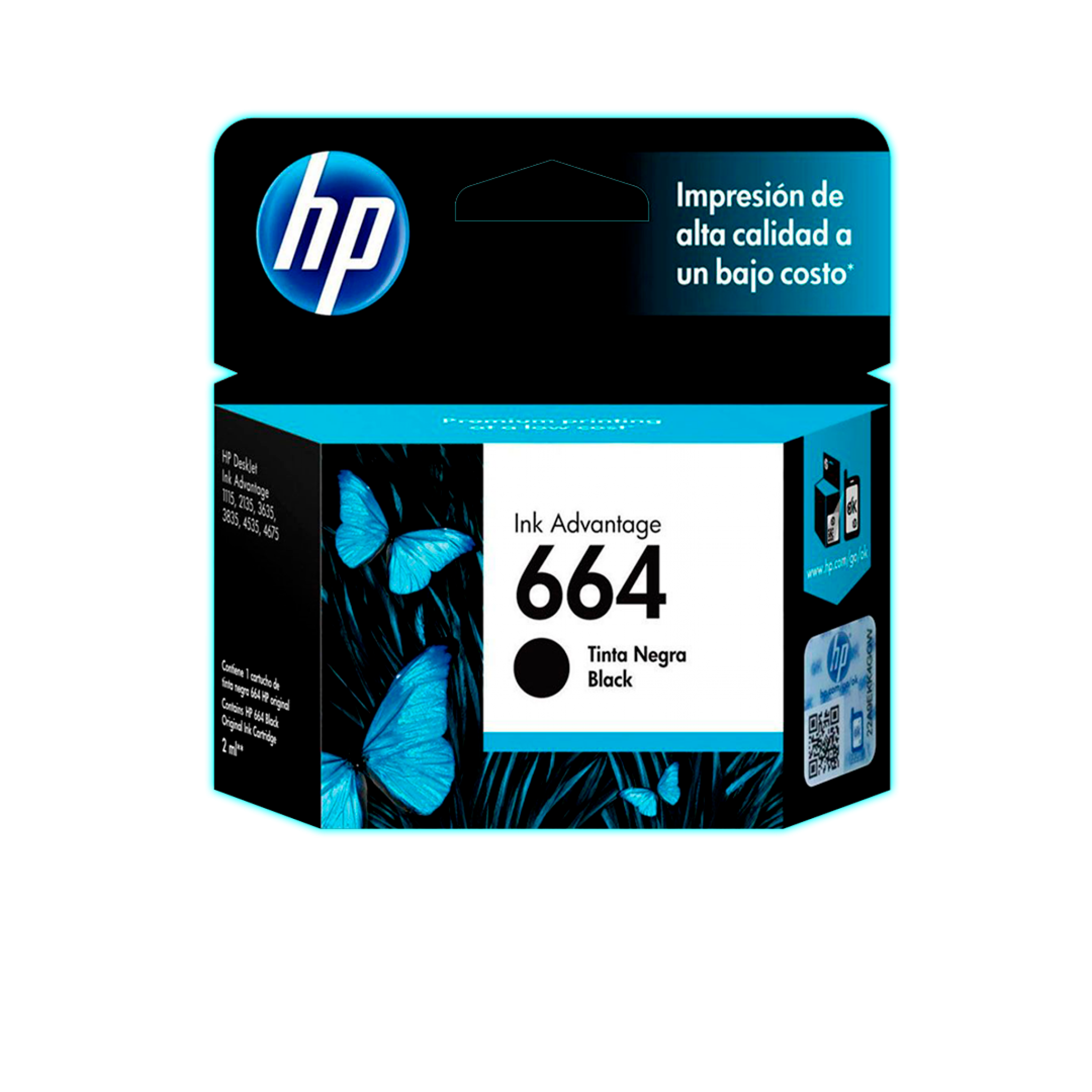 CARTUCHO HP 664 NEGRO