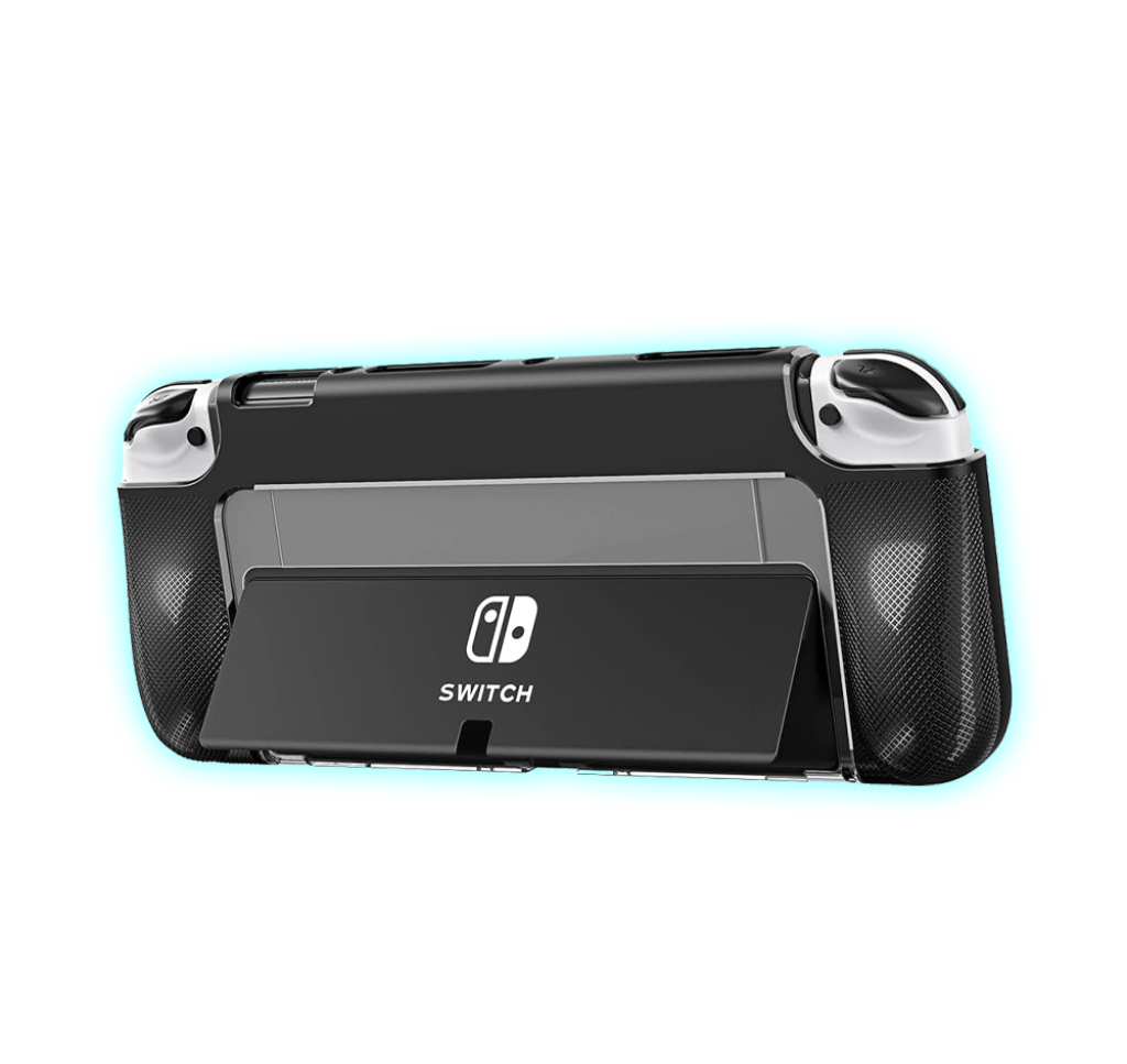 CASE PARA NINTENDO SWITCH OLED BLACK HEYSTOP