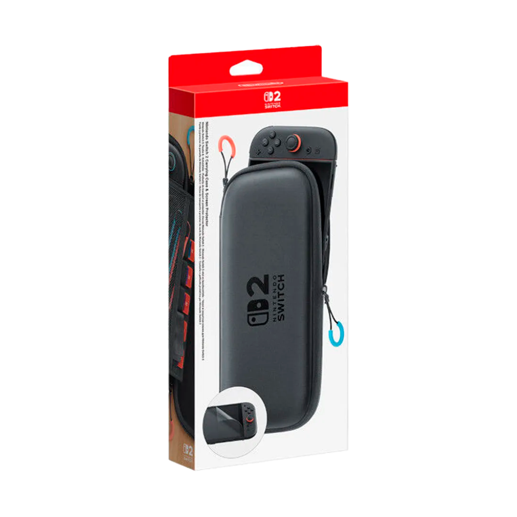 CASE PROTECTOR PARA NINTENDO SWITCH 2+PROTECTOR DE PANTALLA SWITCH 2/NEGRO