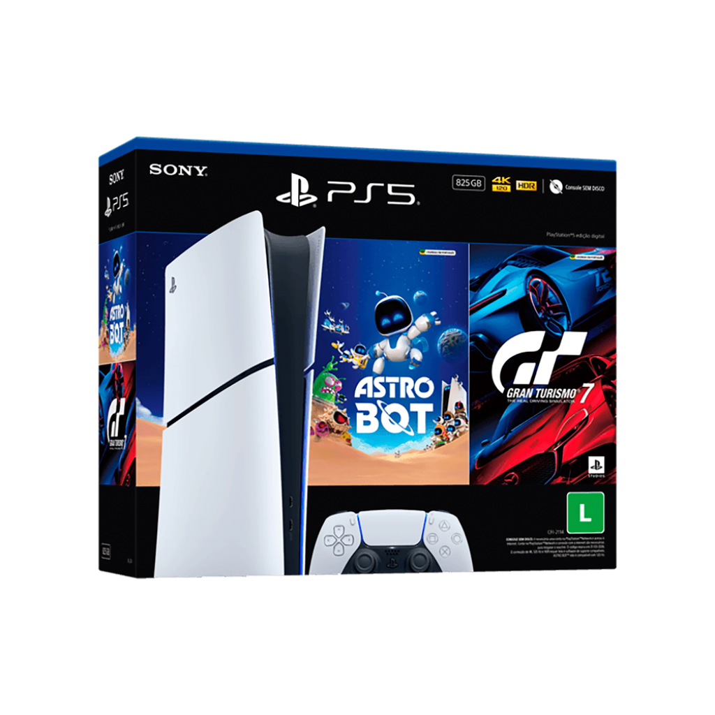 CONSOLA SONY PLAYSTATION 5 SLIM DIGITAL/825GB/CFI-2115/BLANCO