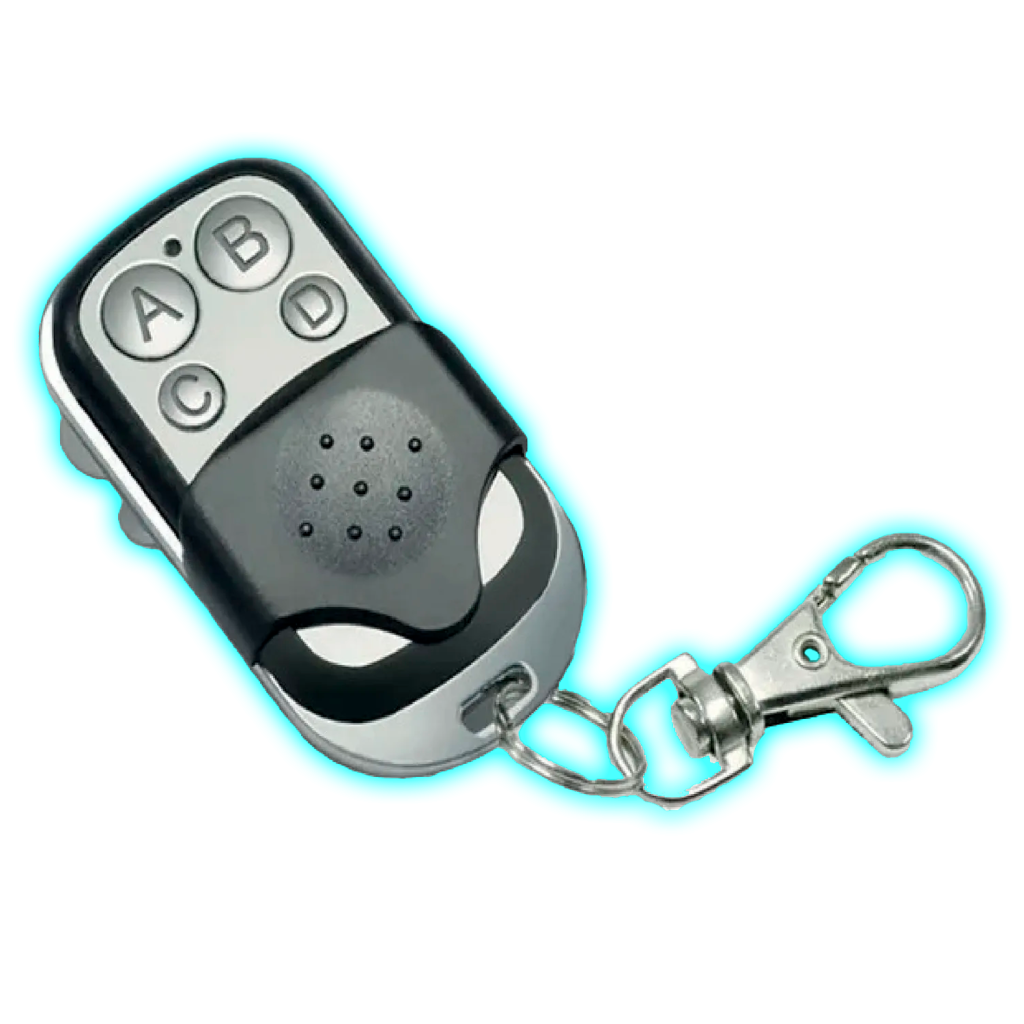 CONTROL UNIVERSAL PARA PORTON/GARAGE 4 BOTONES 433MHZ/CON PILA