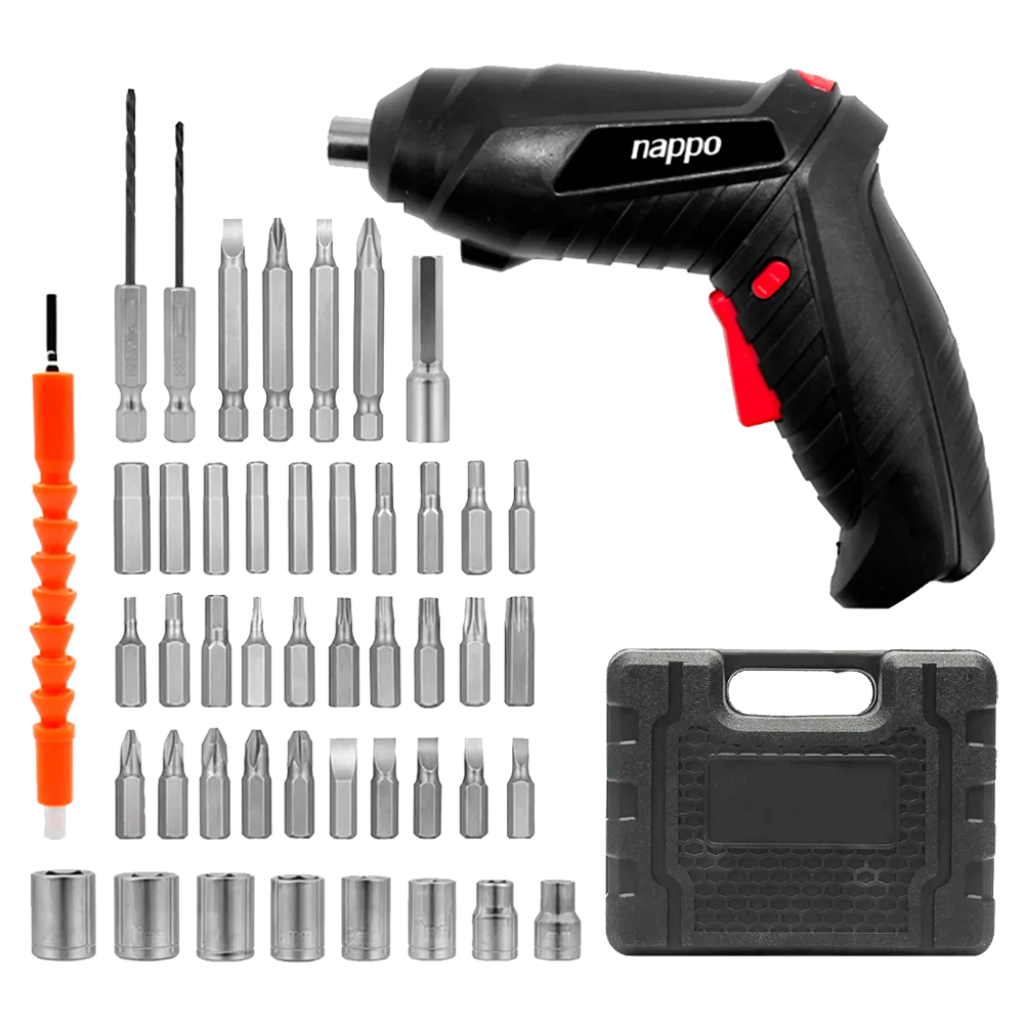 DESTORNILLADOR INALAMBRICO 46 PIEZAS/BLACK/NAPPO/NHTI-299