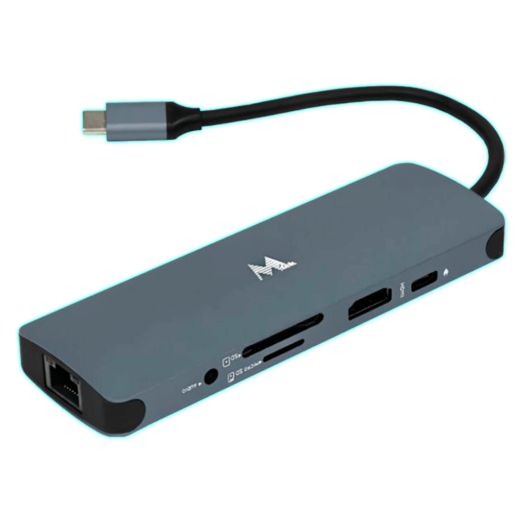 DOCKING STATION 9 PUERTOS DS-91TC MTEK HDMI/4K/USB 3.0/LAN