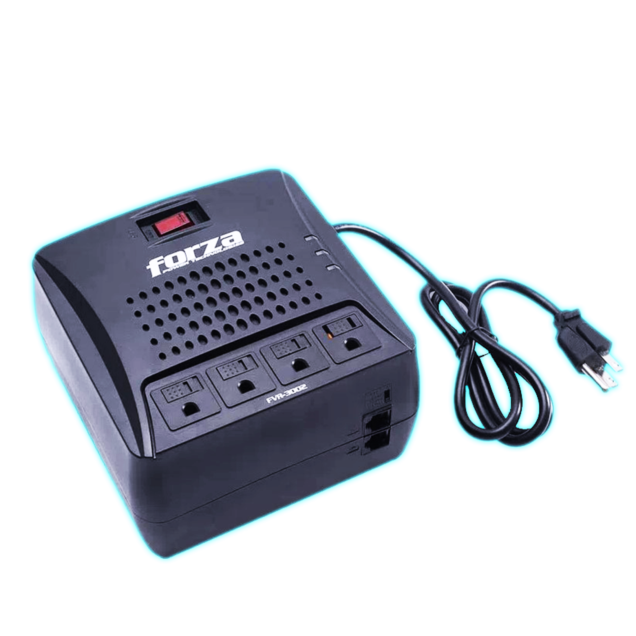 ESTABILIZADOR FORZA 3000VA/1500W FVR-3002 (4 TOMAS)