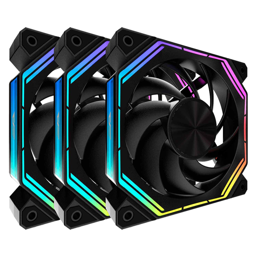 FAN COOLER DARKFLASH AIGO INF34 3 EN 1/120MM/ARGB/BLACK