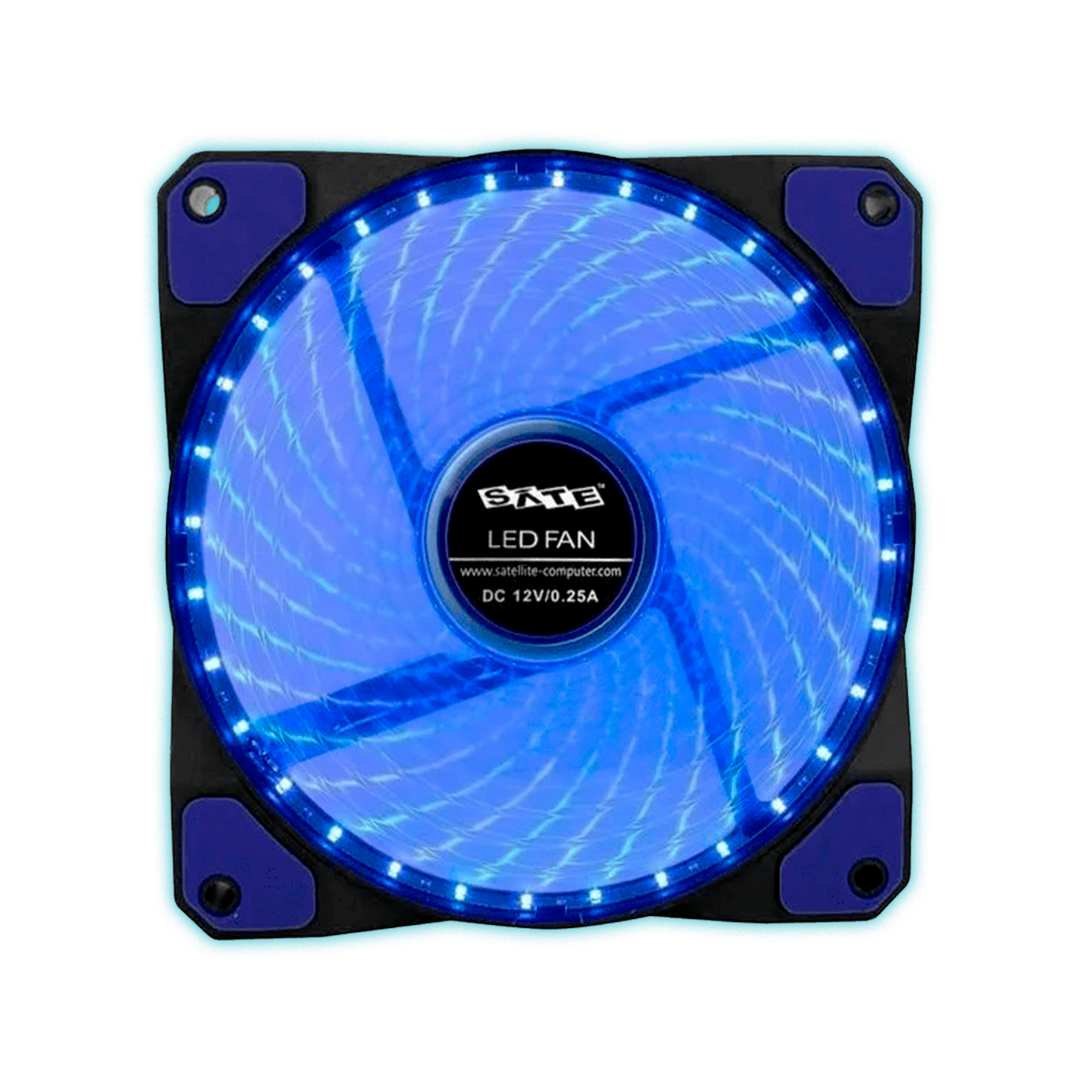 FAN/COOLER SATE 120MM LED AZUL