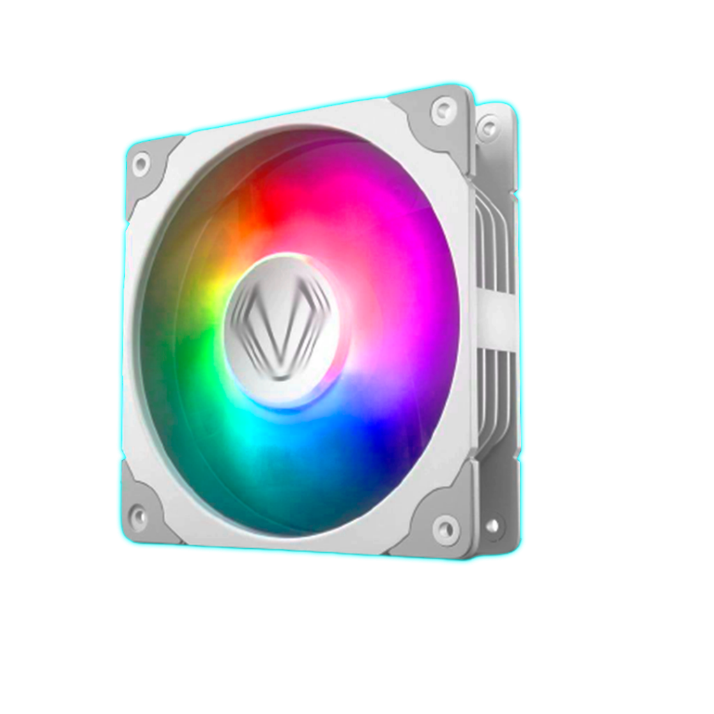 FAN/COOLER VETROO RAINBOW - WHITE - 120MM