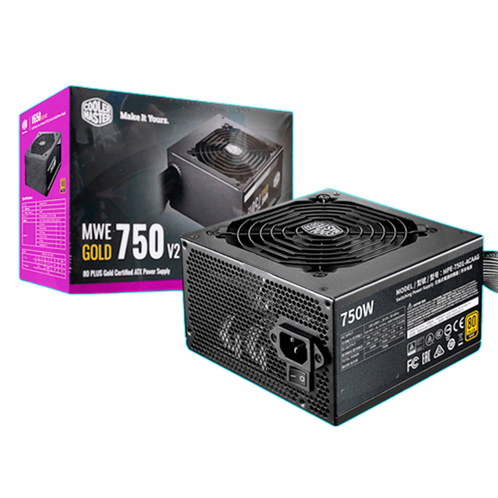 FUENTE 750W 80+ GOLD COOLER MASTER MWE V2