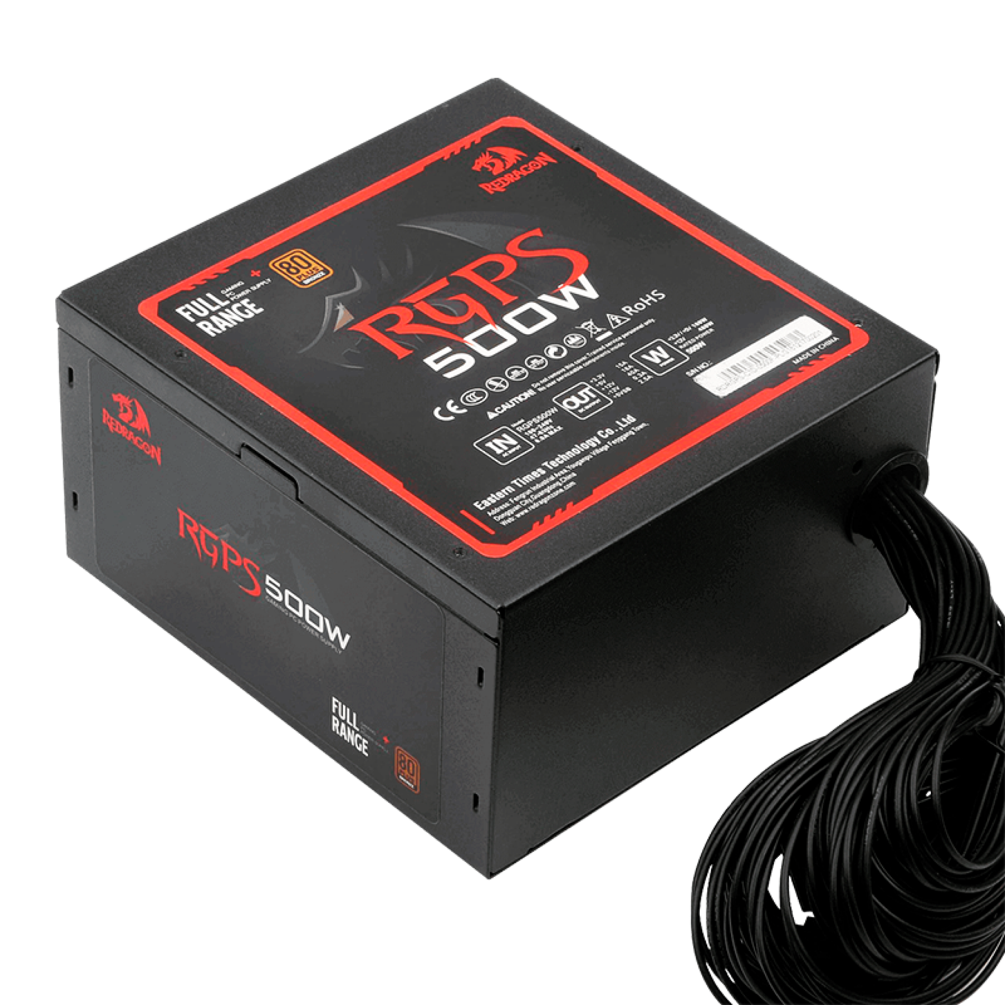 FUENTE REDRAGON 500W 80+ BRONCE GC-PS001
