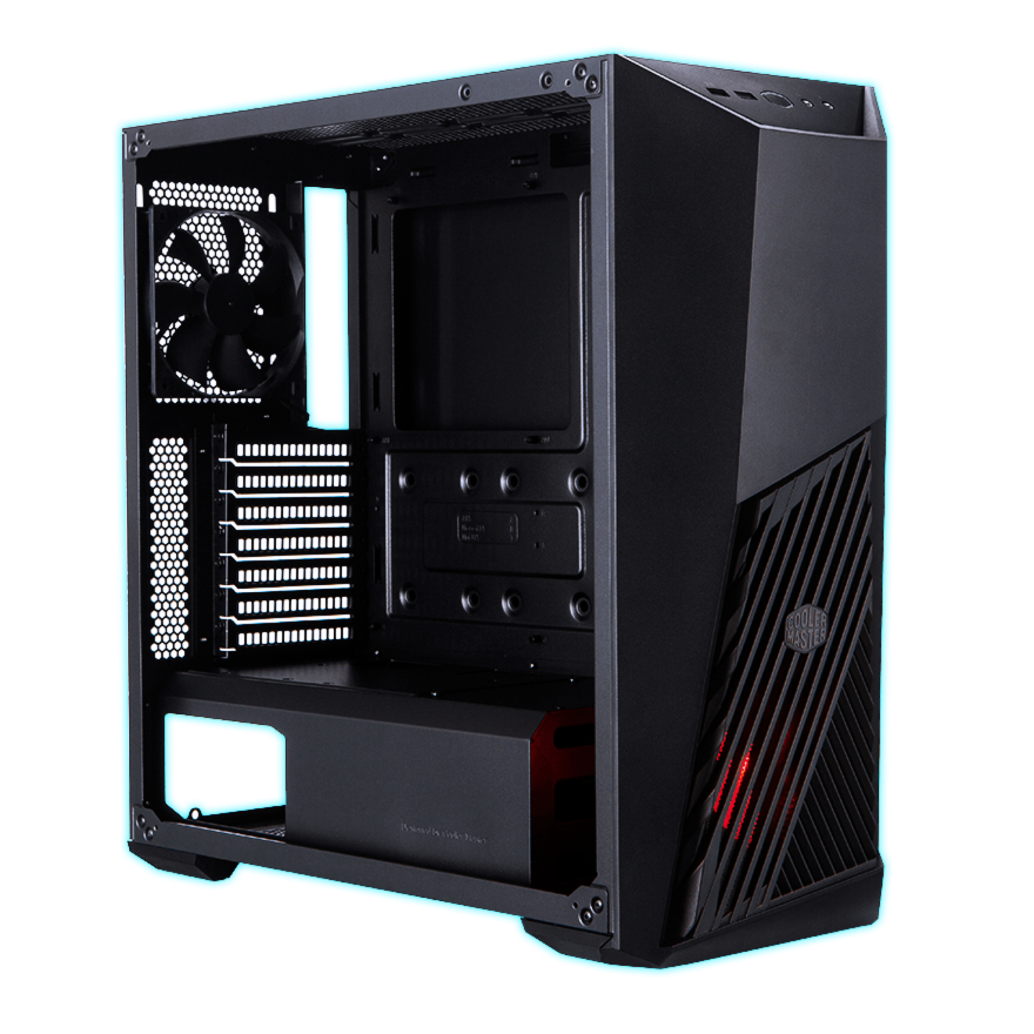 GABINETE COOLER MASTER K501L C/3 FAN VIDRIO TEMPL.
