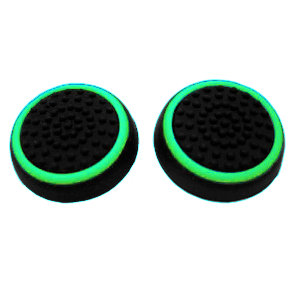 GOMA PARA ANALOGICO PS4 BLACK/GREEN (EL PAR)
