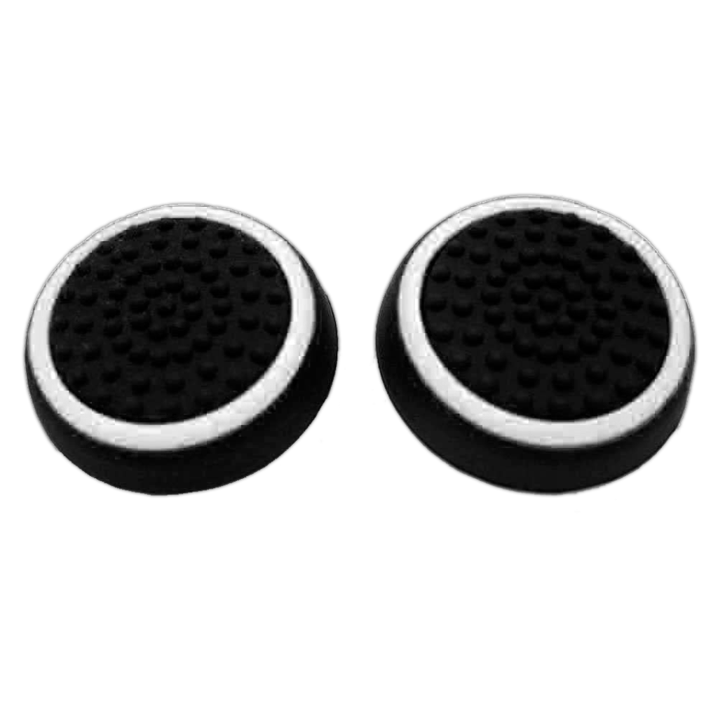 GOMA PARA ANALOGICO PS4 BLACK/WHITE (EL PAR)