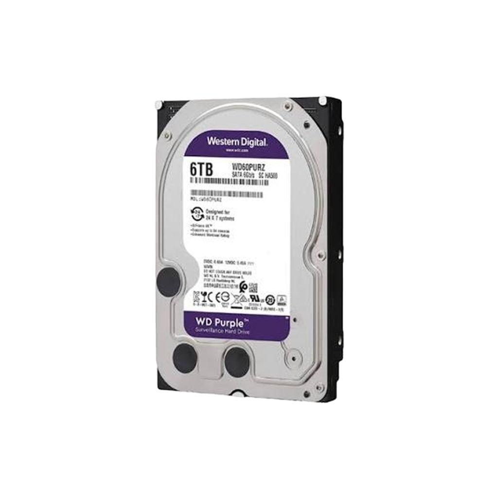 HDD (PC) 6TB SATA 3 WESTERN DIGITAL WD PURPLE 5400 RPM