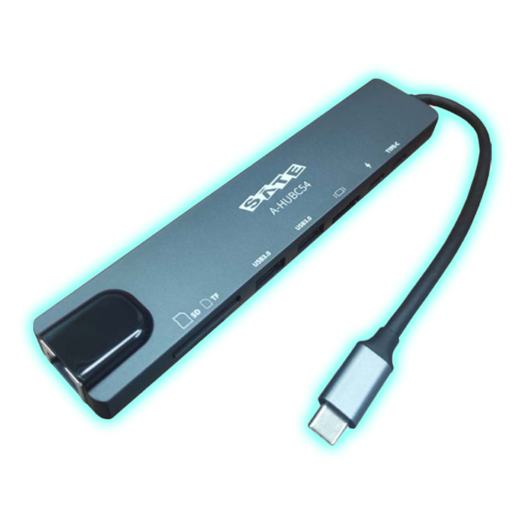 HUB ADAPTADOR SATE 8 EN 1 TIPO-C 100W A-HUBC54