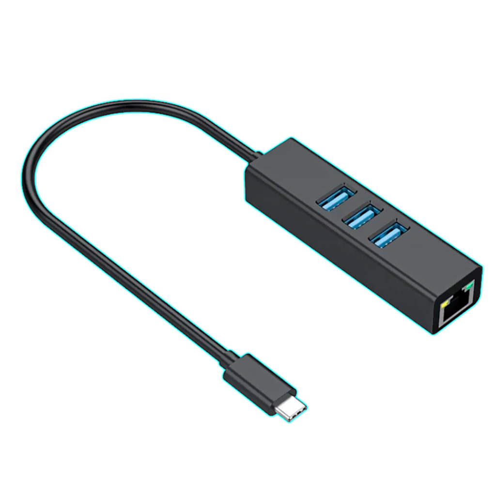 HUB TIPO C 4 EN 1- 3USB 3.0/ 1 RJ45 1000MBP/SATE/ A-HUBC50