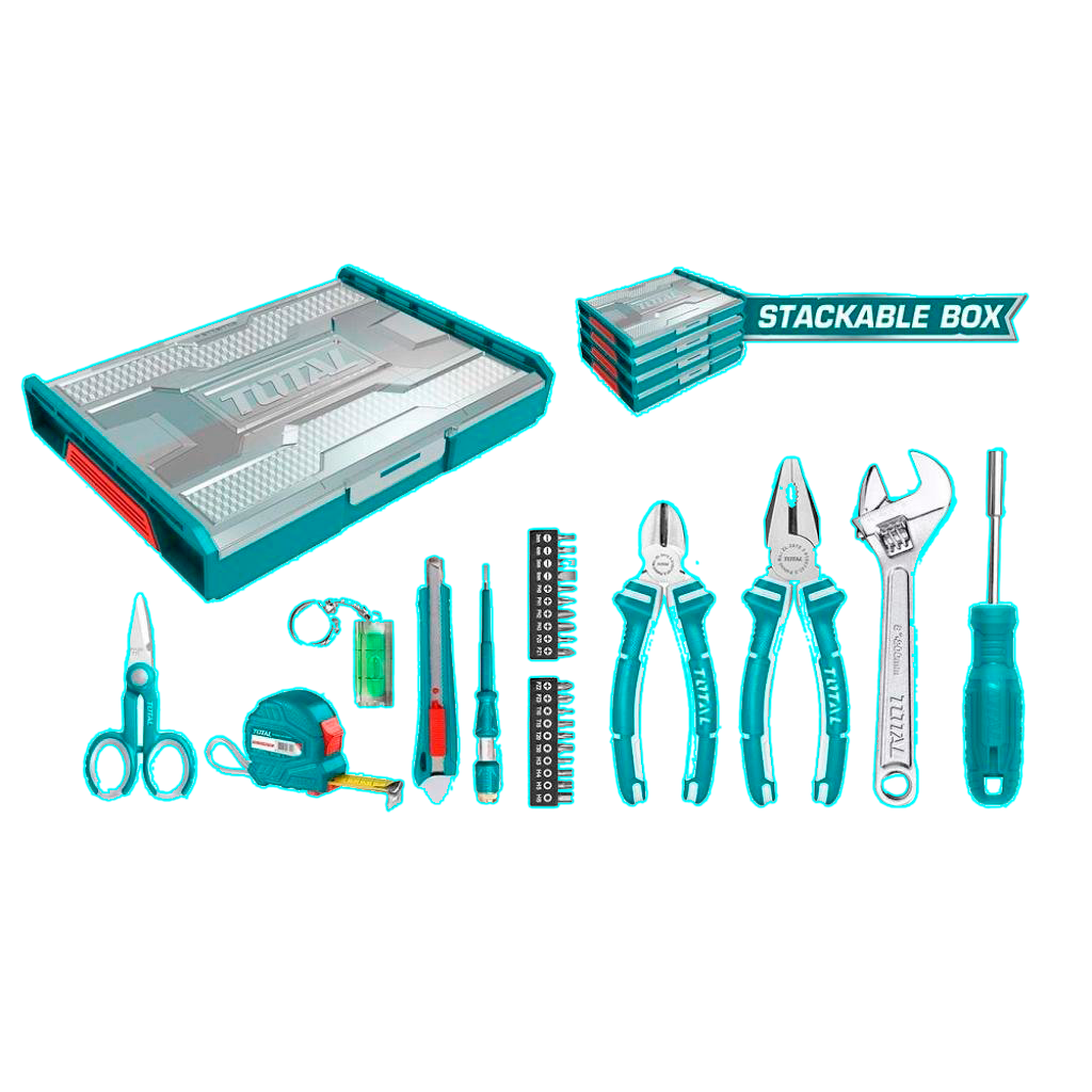 KIT DE HERRAMIENTAS CON RACHETS 22 PZS TOTAL THKTV02H291