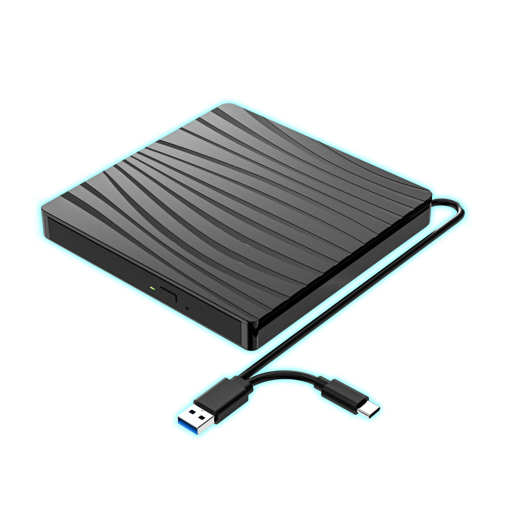LECTOR/GRABADOR DVD/CD EXTERNO TIPO C Y USB 3.0