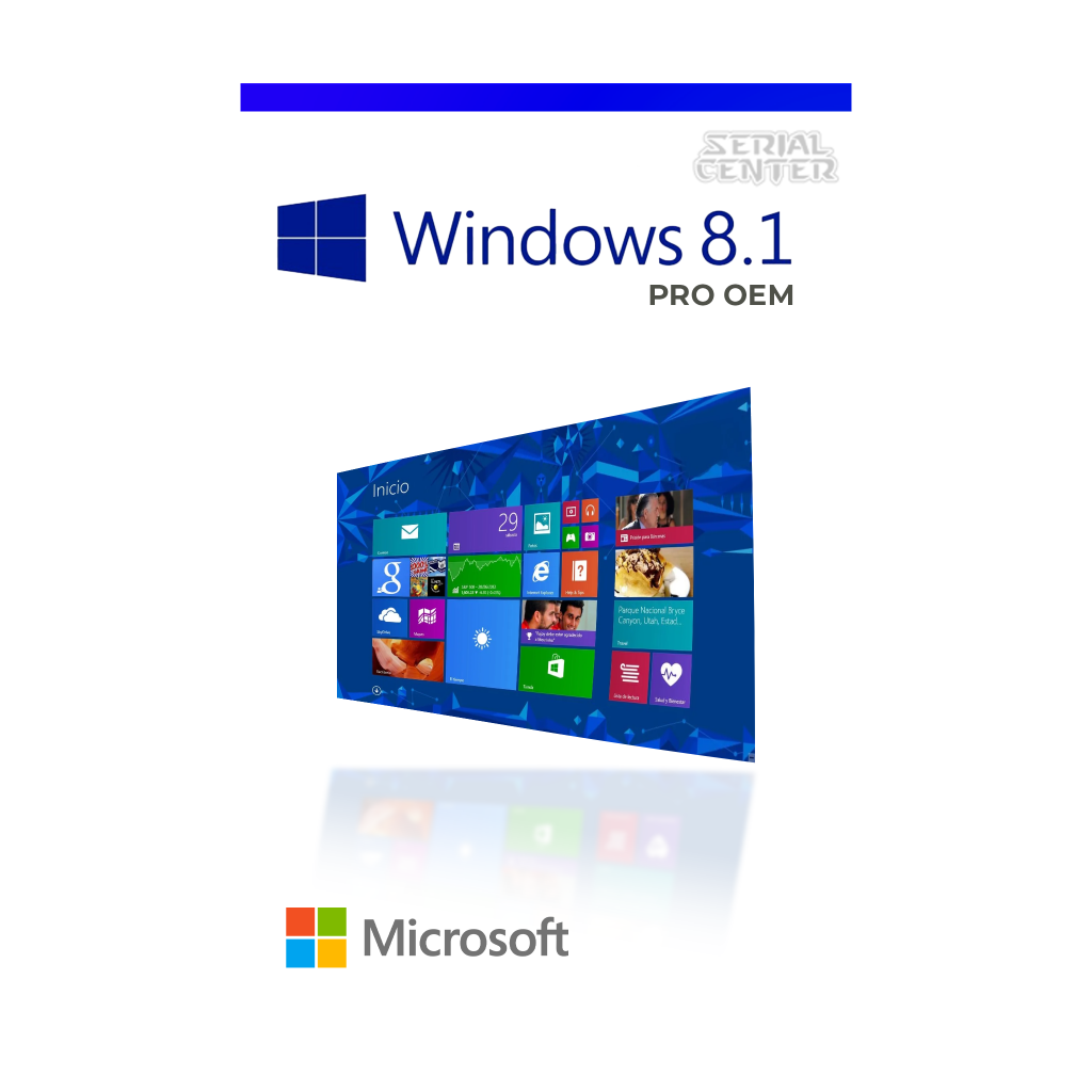 LICENCIA ORIGINAL WINDOWS 8.1 PRO OEM (DIGITAL)