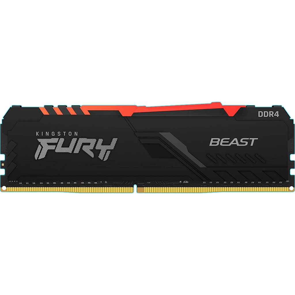 MEMORIA RAM 16GB DDR4 2666MHZ KINGSTON FURY BEAST RGB - KF426C16BB1A/16