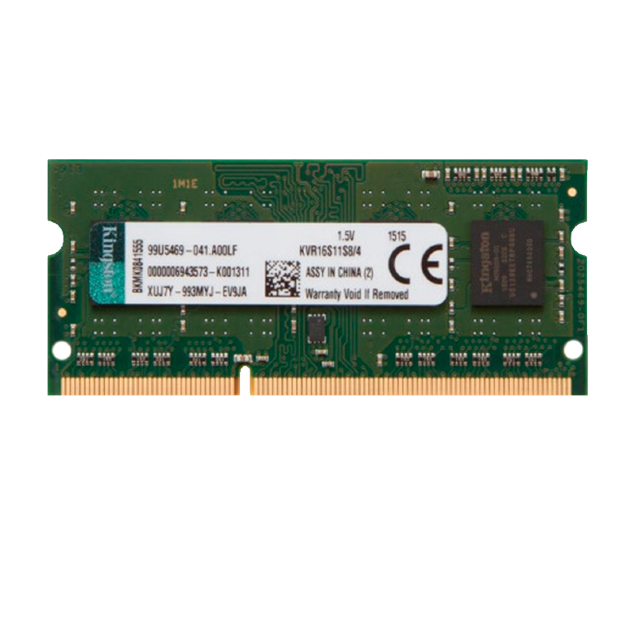 gobierno Para llevar industria MEMORIA RAM (NB) 4GB DDR3 1600MHZ KINGSTON KVR16S11S8/4 :: Serial Center