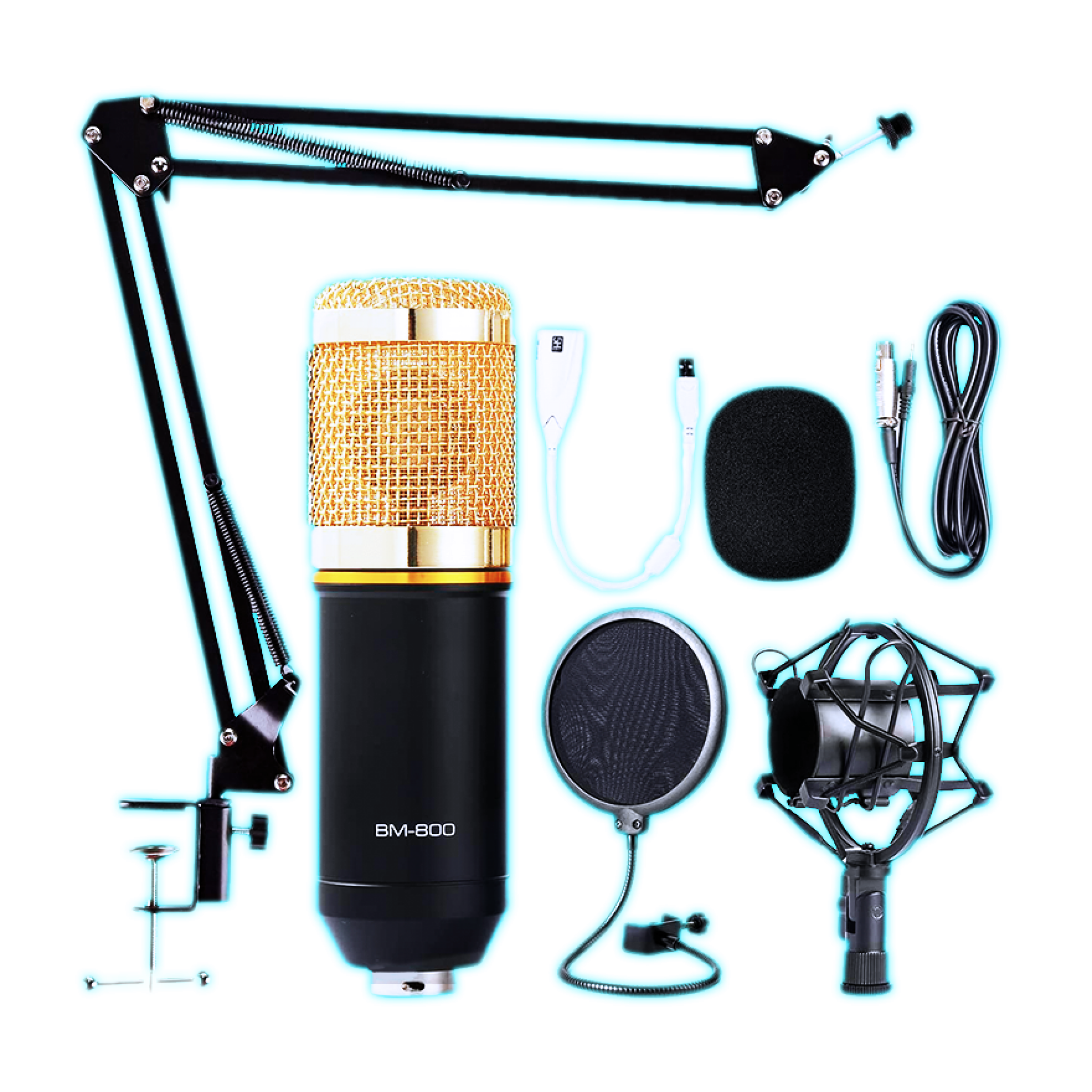 MICROFONO CONDENSADOR BM-800 C/ KIT