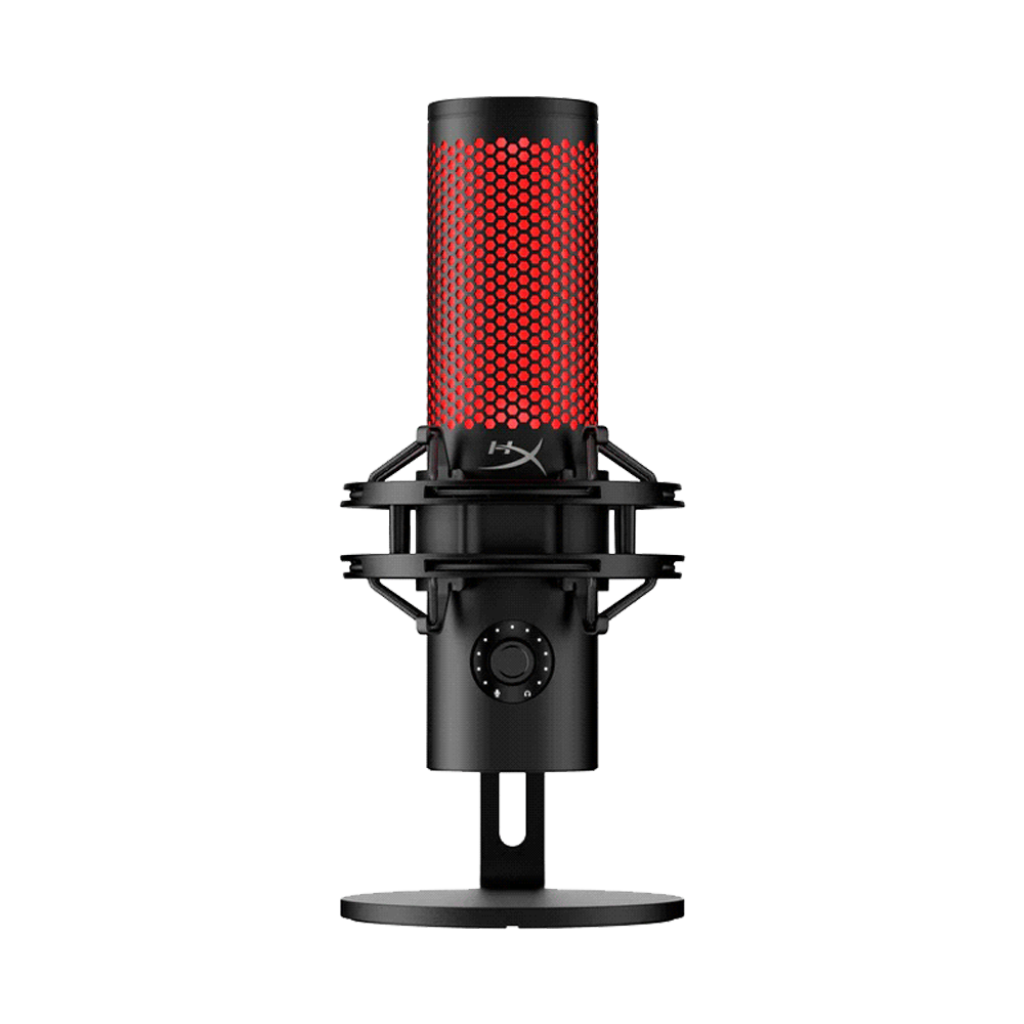 MICROFONO HYPERX QUADCAST 2 /LUZ ROJA/96KHZ/USB/NEGRO/872V1AA