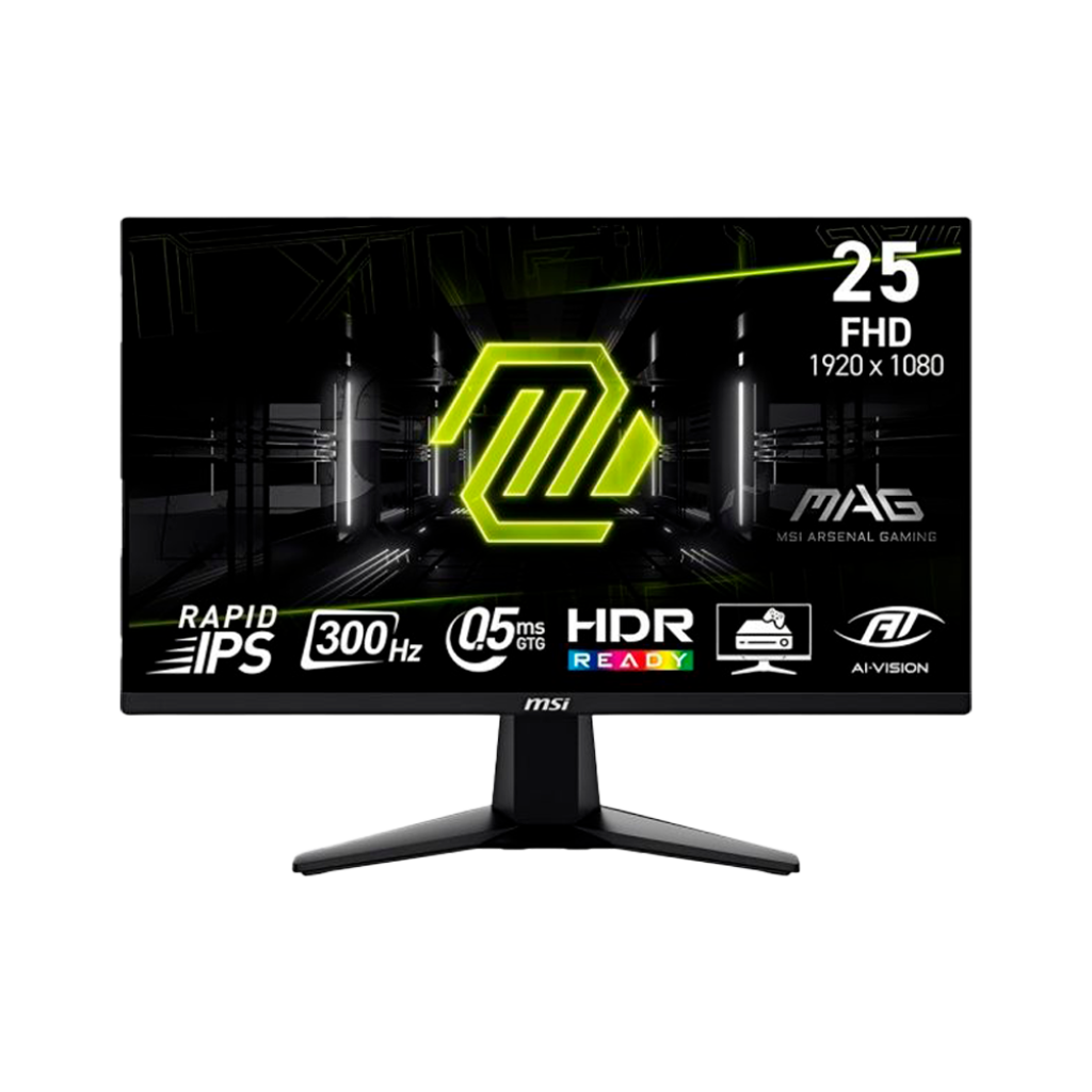 MONITOR 25" MSI MAG 255XF FHD/IPS/0.5 MS/300HZ/DP/HDMI/BLACK/MAG 255XF