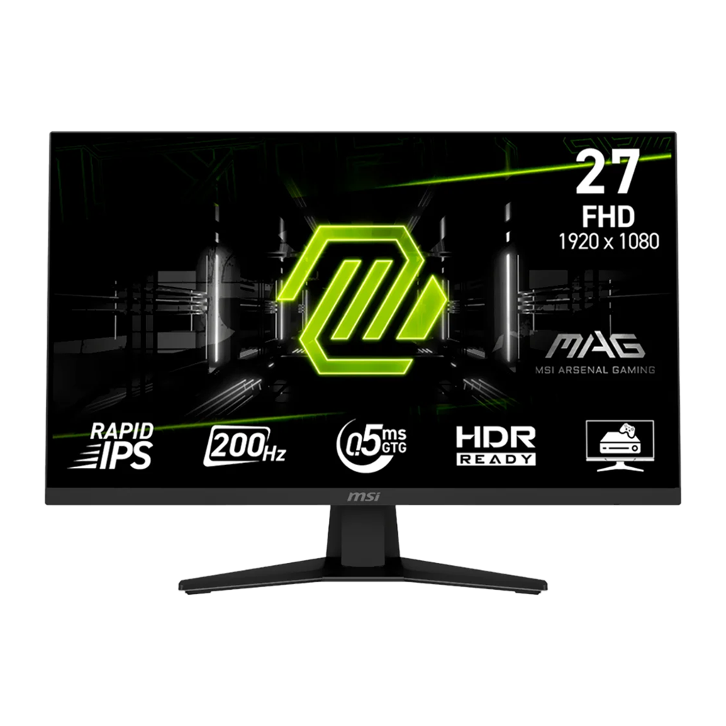 MONITOR 27" MSI MAG 272F FHD/IPS/0.5MS/200HZ/DP/HDMI/BLACK/9S6-3CE51T-002