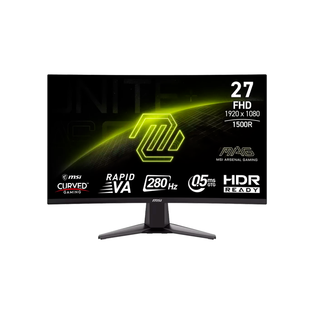 MONITOR 27" MSI MAG 276CXF FHD/CURVO/280HZ/0.5MS/HDR/DP/HDMI/BLACK
