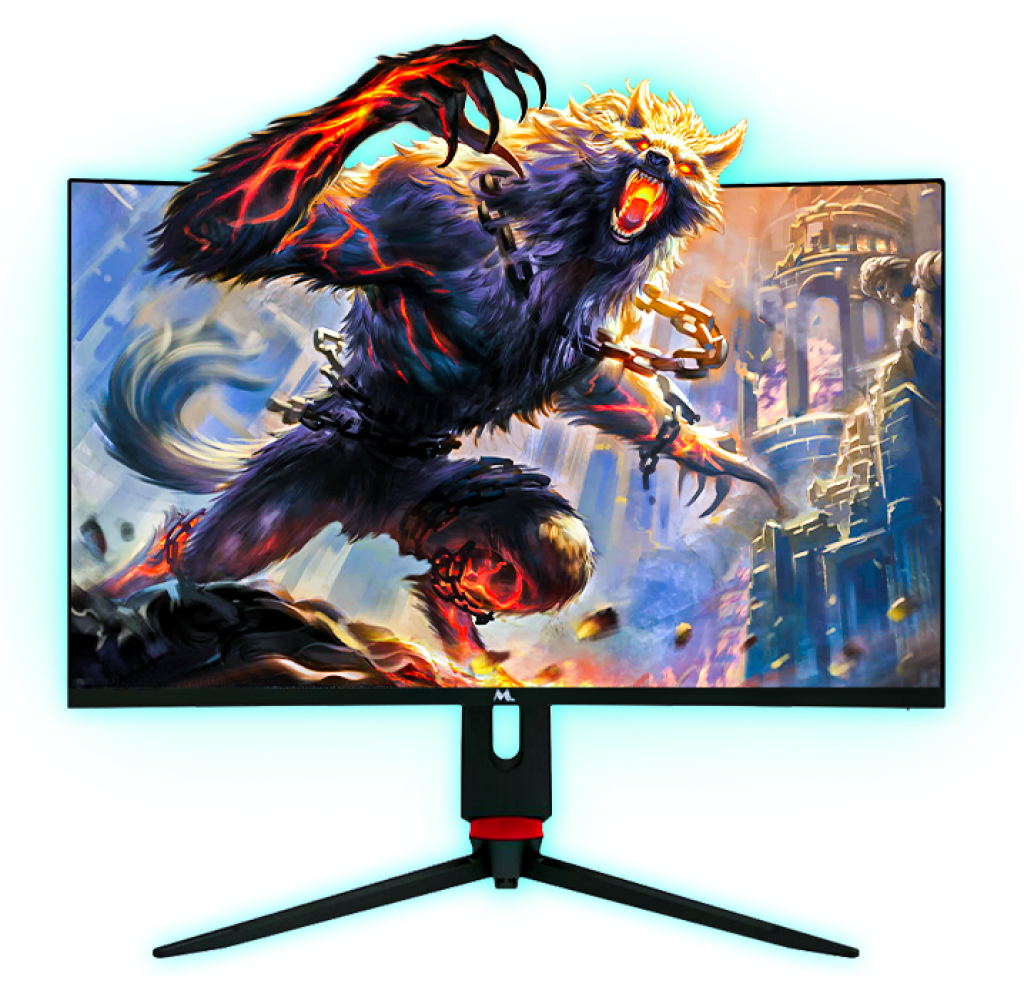 MONITOR CURVO  27" MTEK  ( HDMI, DP 1080P) 240HZ 1MS