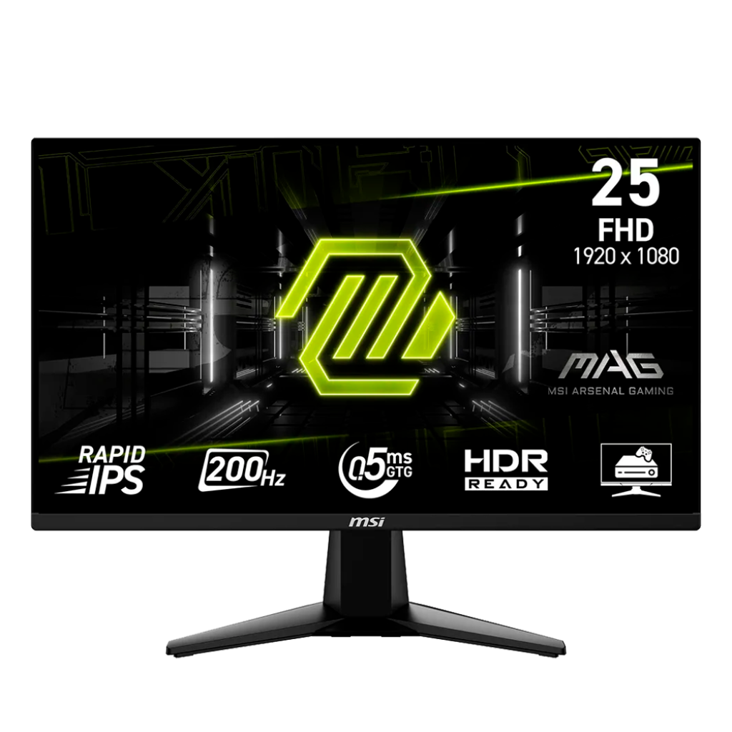 MONITOR GAMING 25" MSI MAG 255F E20/FHD/DP/HDMI/0,5,MS/200HZ/BLACK/MAG 255F E20