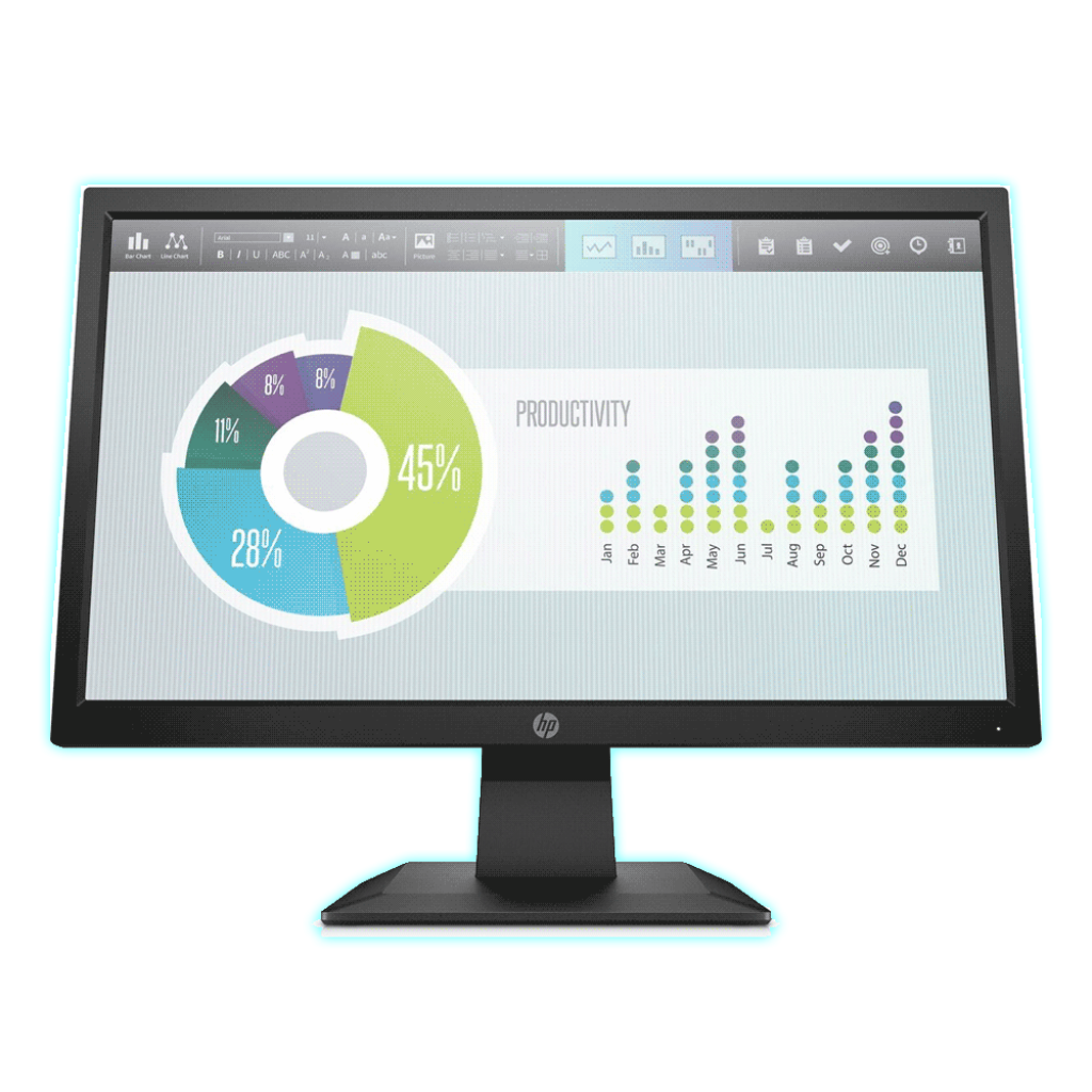 MONITOR HP 20" P204V HD HDMI/VGA/5MS/BIVOLT/5RD66AA