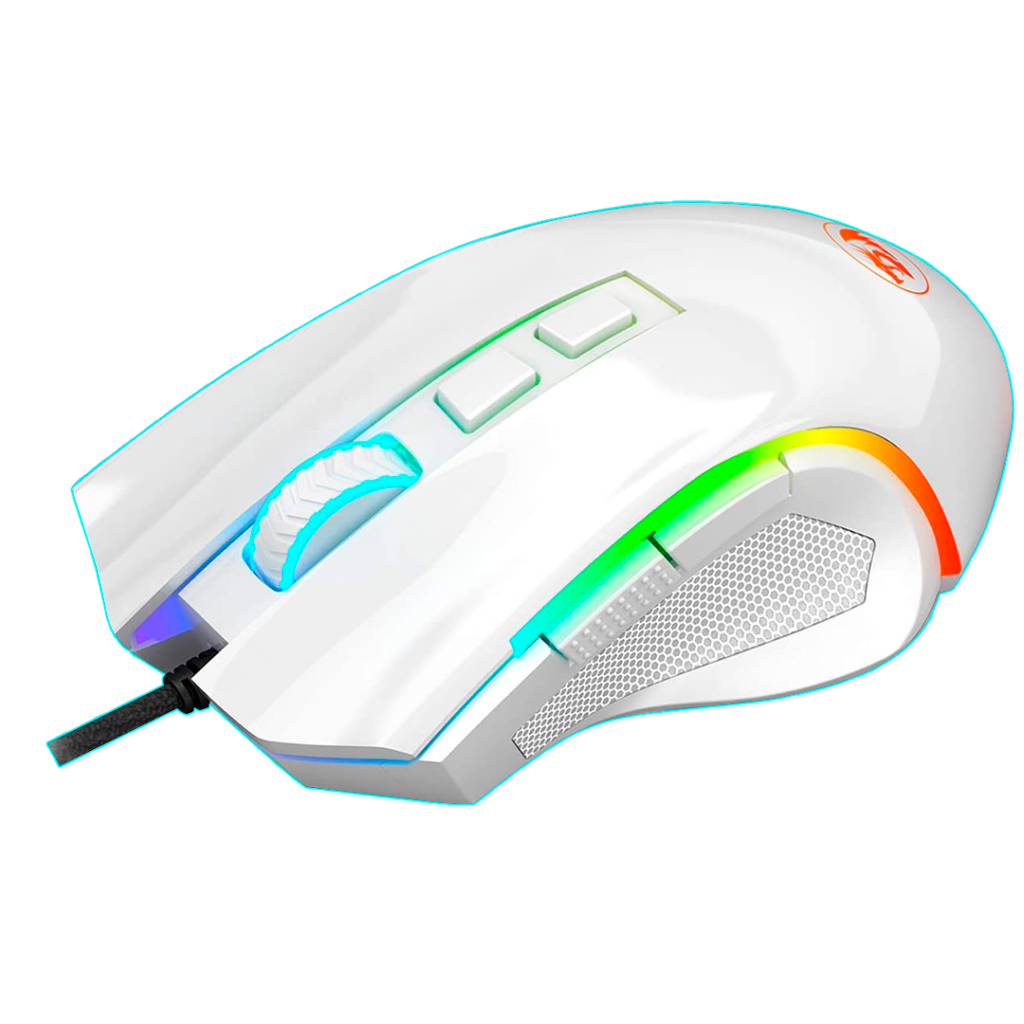 MOUSE REDRAGON GRIFFIN GAMING RGB 7200DPI WHITE