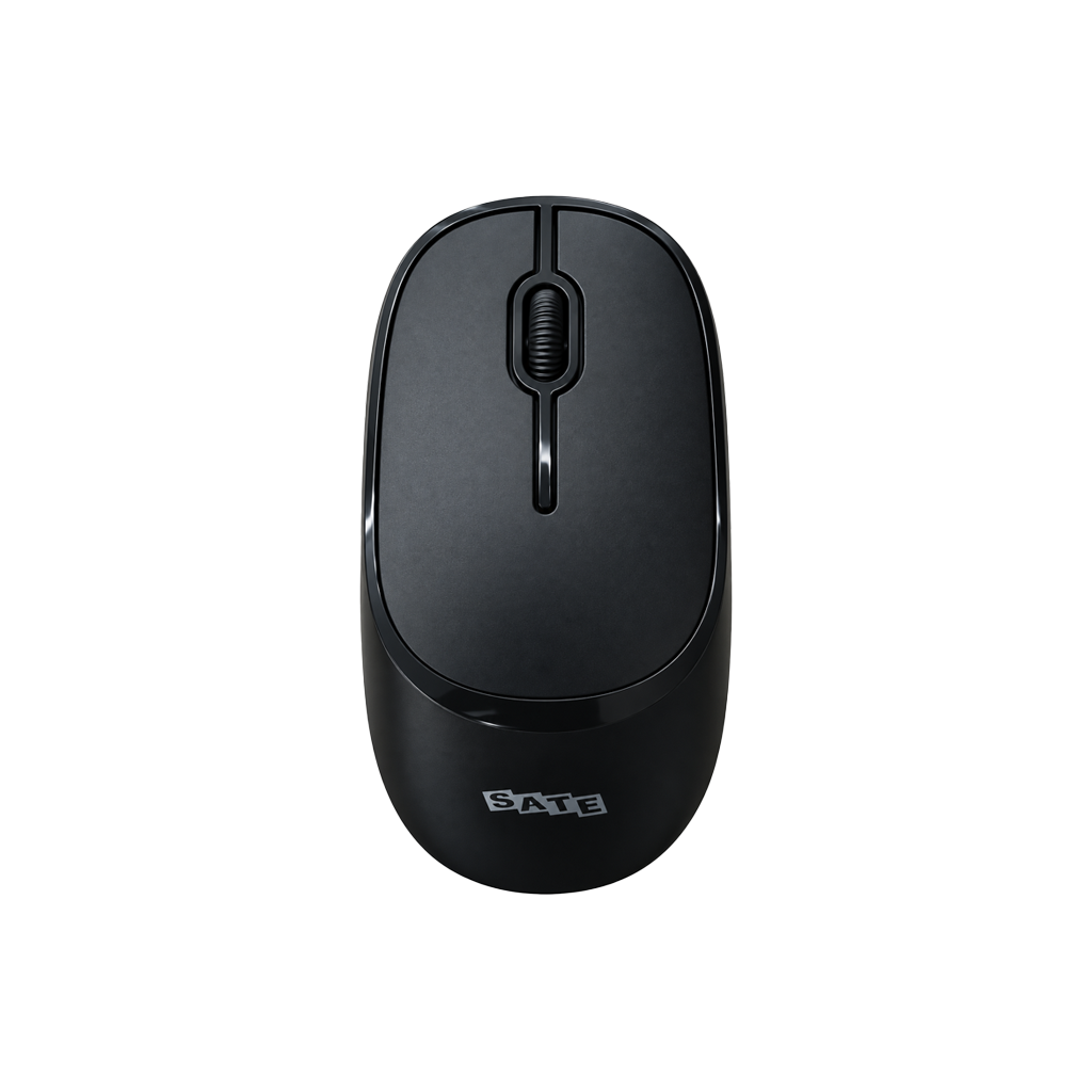 MOUSE SATE A-761G WIRELESS/ BT+2.4GHZ/BLACK
