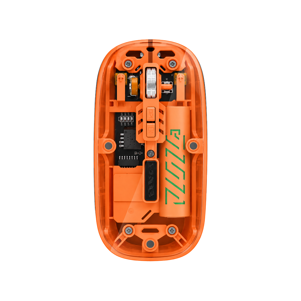 MOUSE SATE A-778G WIRELESS/BT+2.4GHZ/ORANGE