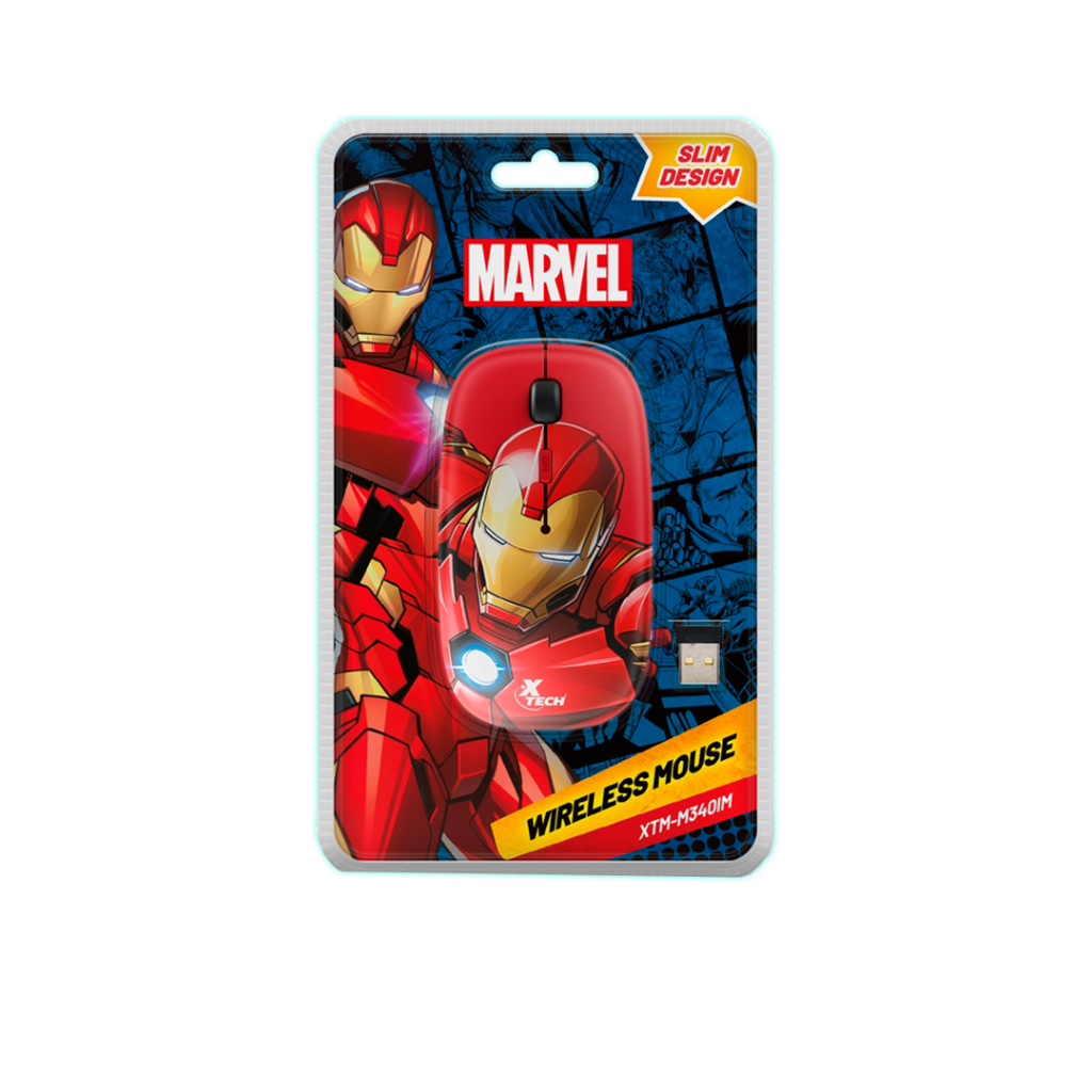 MOUSE WIRELESS XTECH XTM-M340IM MARVEL IRON MAN 1600DPI