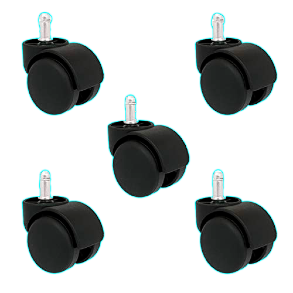 PACK DE CINCO RUEDITAS P/SILLA NEGRO